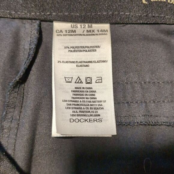 Dockers Ladies Straight Leg Flat Front Size 12 M - Picture 2 of 8